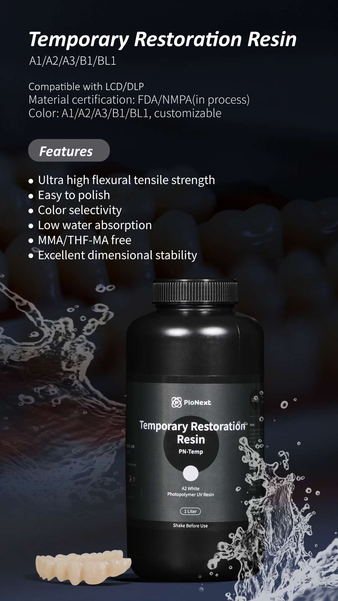 PioNext Temporary Restoration Resin