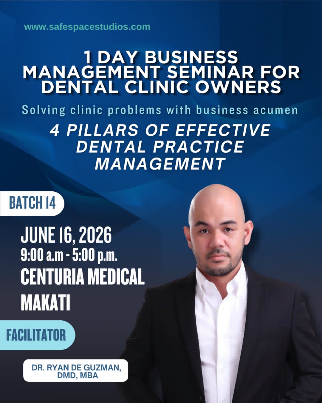 1-Day Business Management Seminar for Dental Clinic Owners