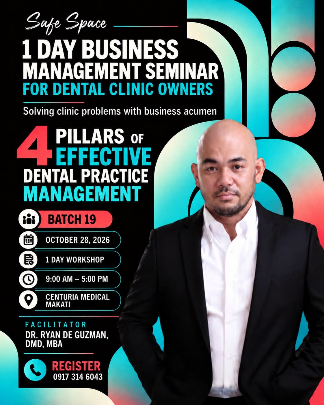 1-Day Business Management Seminar for Dental Clinic Owners | Batch 19 | October 28, 2026