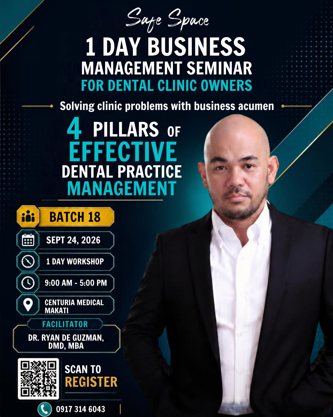 1-Day Business Management Seminar for Dental Clinic Owners | Batch 18 | September 24, 2026