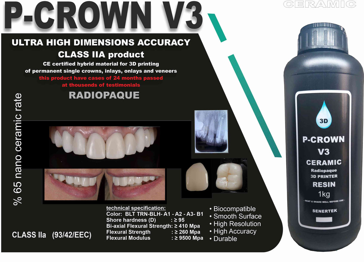 Senertek Permanent Crown Resin V3